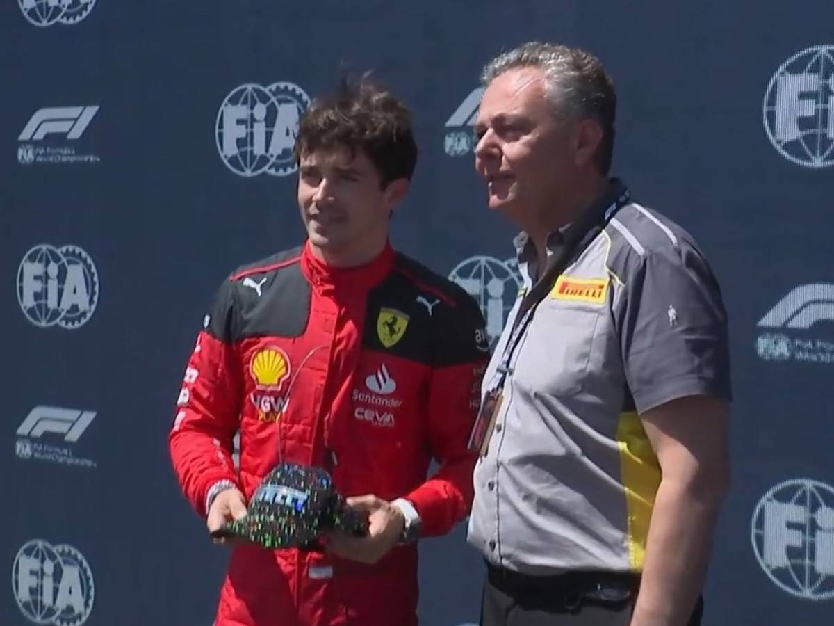 F1 Azerbaijan GP – WATCH: “Belongs in  trash” Fans react as Charles Leclerc refuses to wear sprint pole reward cap