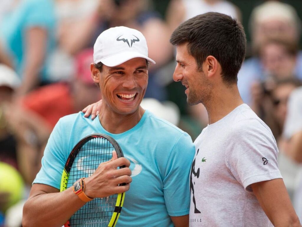 Rafael Nadal and Novak Djokovic