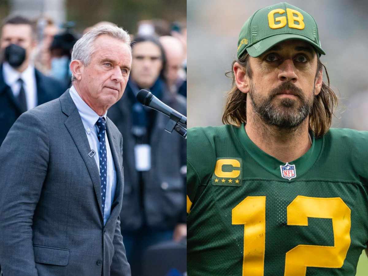 “A giant dipsh*t” – Aaron Rodgers gets LAMBASTED on social media for endorsing the anti-vaxxer Robert F. Kennedy Jr. for President