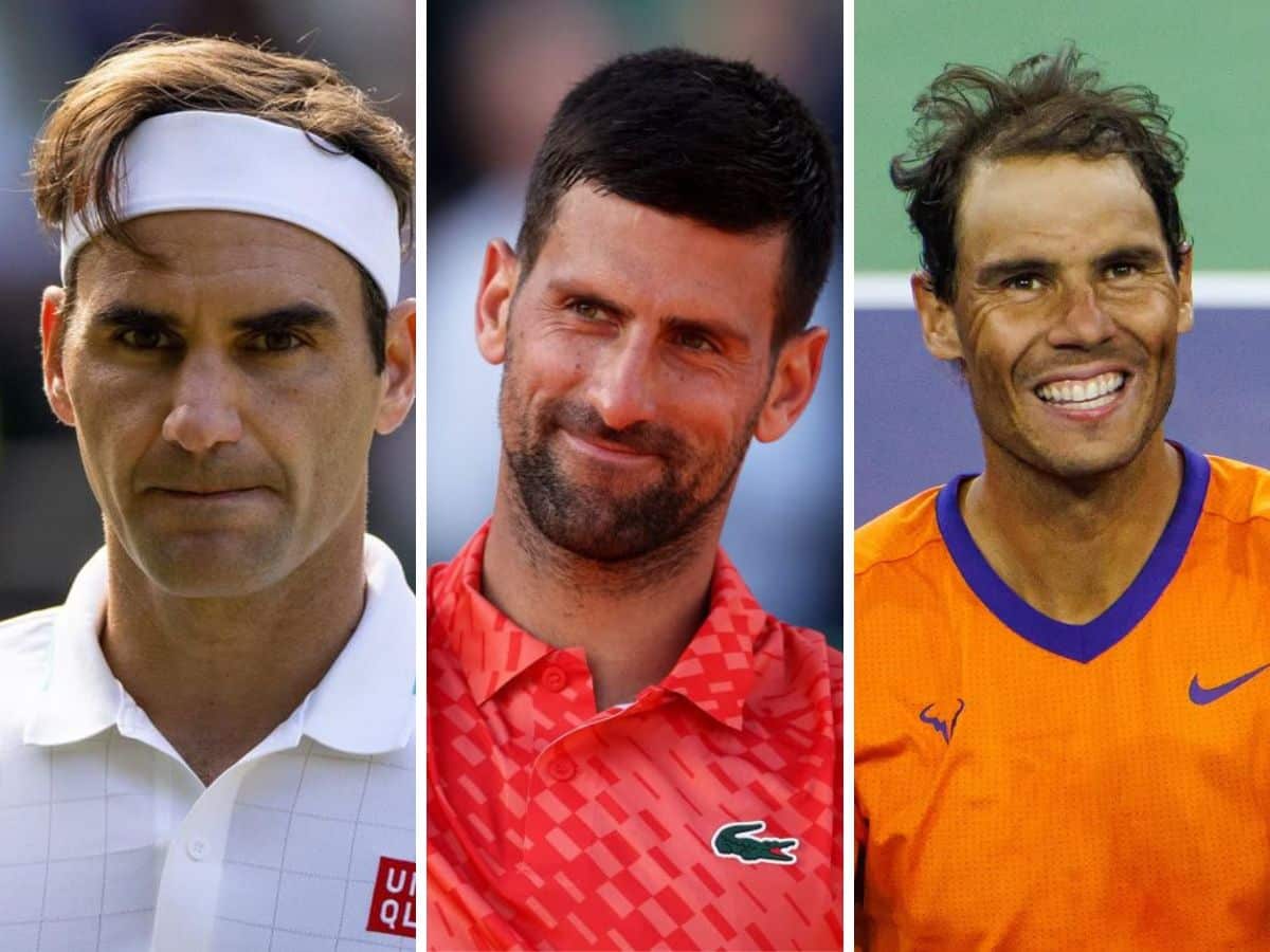 How many Grand Slams have Rafael Nadal, Novak Djokovic and Roger Federer missed due to injury?