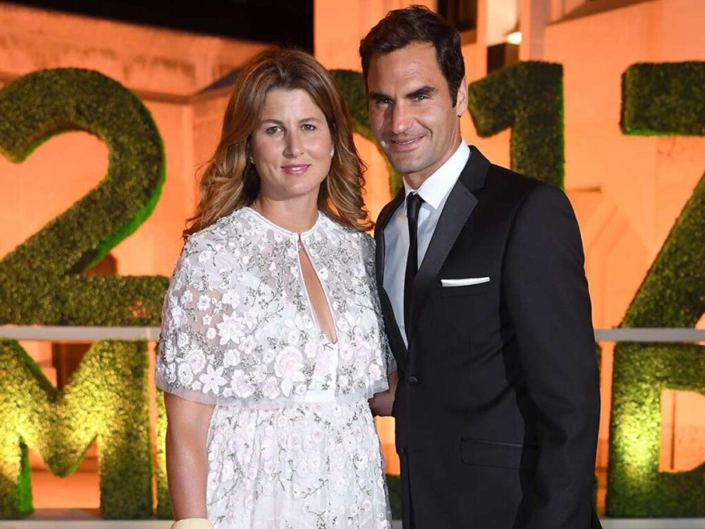 Roger Federer and Mirka