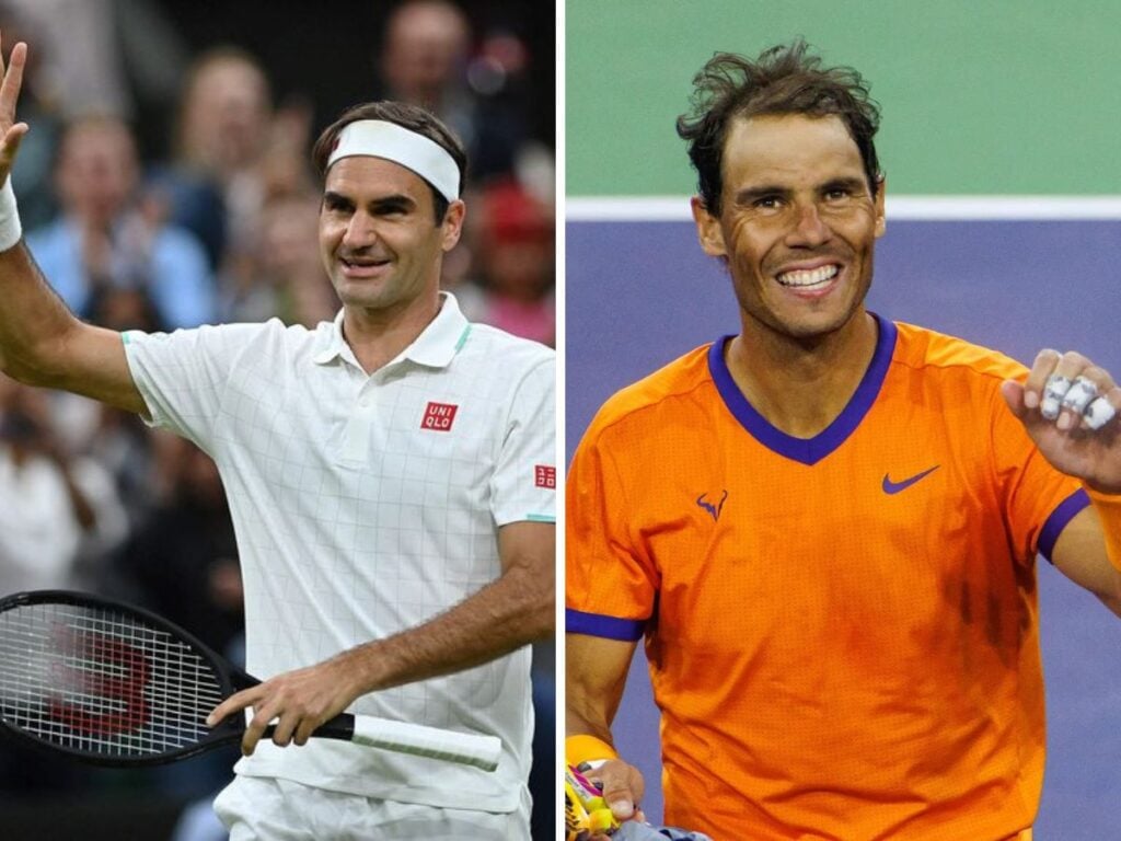 Roger Federer and Rafael Nadal 