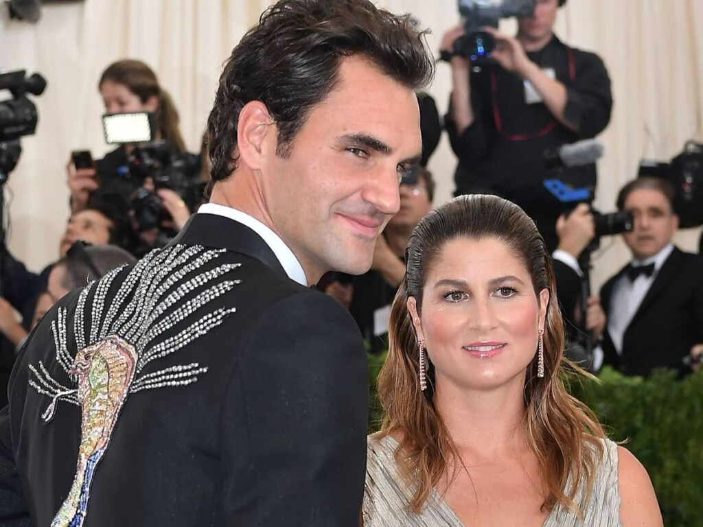 Roger Federer and his wife