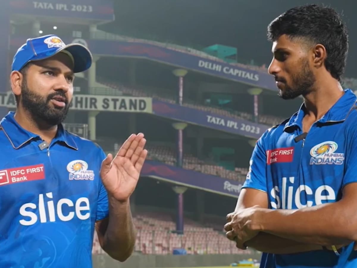 “Are bas kar yaar”- Rohit Sharma stops Tilak Varma midway through live interview