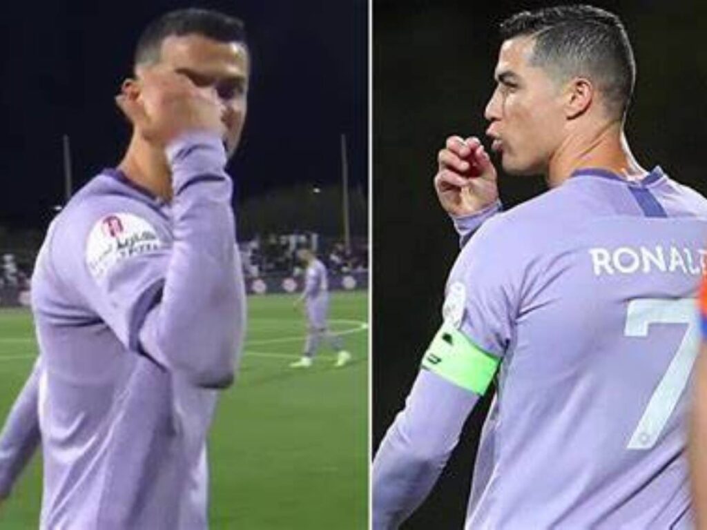 Ronaldo leaves the pitch in anger after Al Nassr draw against Al Feiha