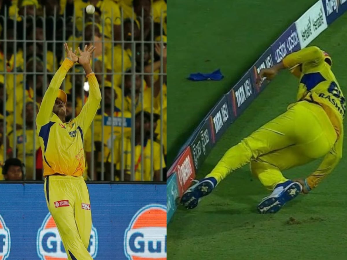 WATCH: Chennai Super Kings’ Shaik Rasheed pulls off one of the best catches in IPL history, fans say it’s NOT OUT