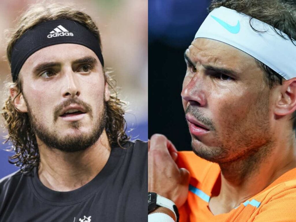 Stefanos Tsitsipas and Rafael Nadal