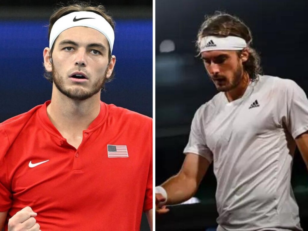 Taylor Fritz and Stefanos Tsitsipas 