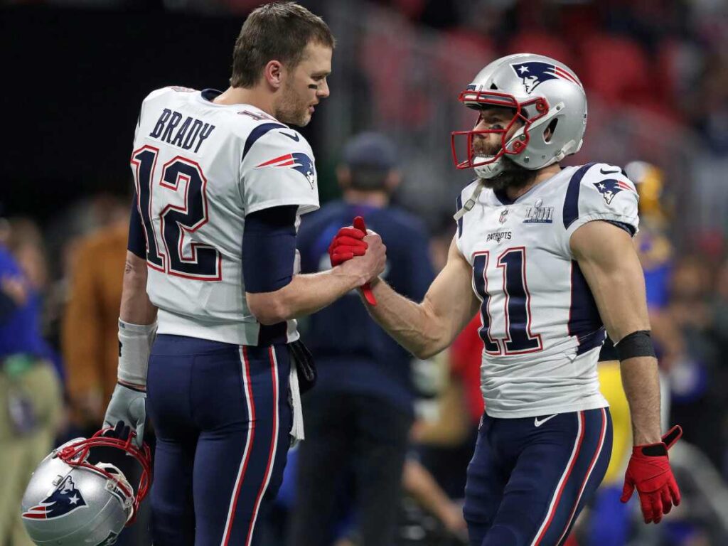 Tom Brady Julian Edelman Boston Globe