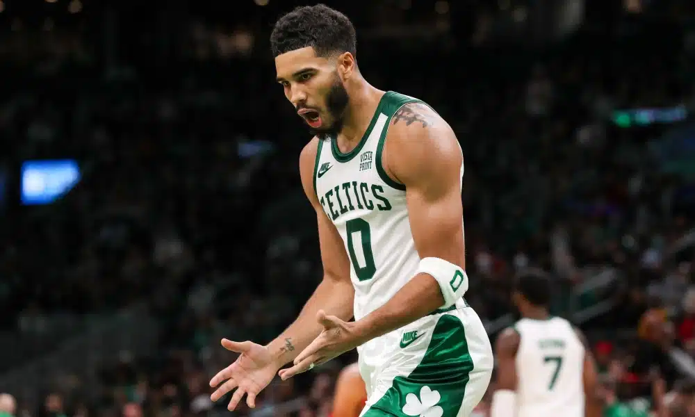 “Jaylen Brown was the best Celtic not this fraud” – NBA Twitter CLOWNS Jayson Tatum for horrendous Game 5 performance against Hawks