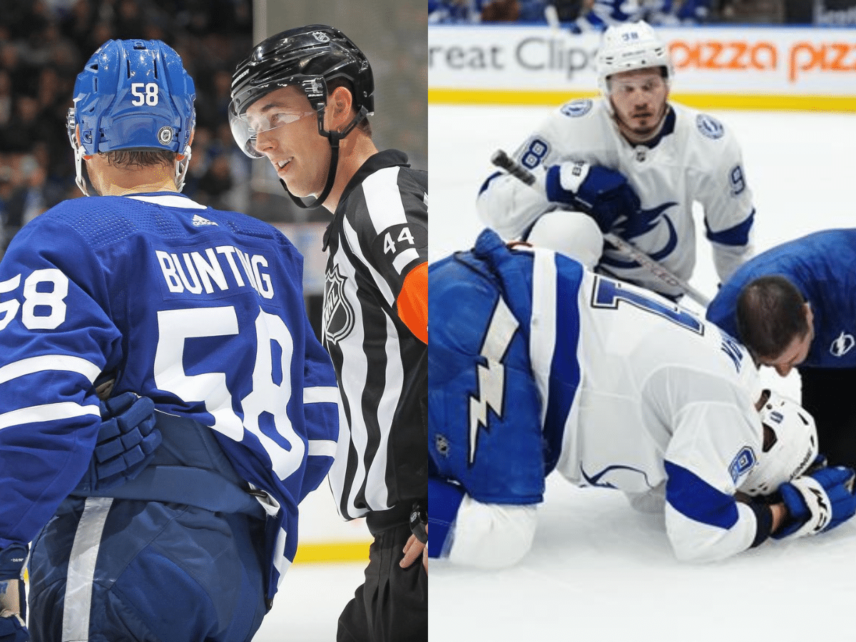 WATCH : Michael Bunting receives match penalty following MONSTROUS hit on Bolts’ Erik Cernak, NHL Twitter reacts