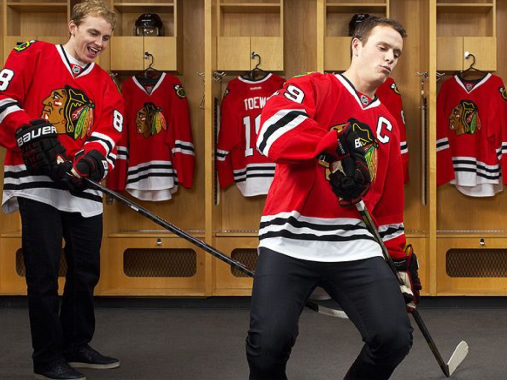 Patrick Kane and Jonathan Toews [Image Credit: ESPN]