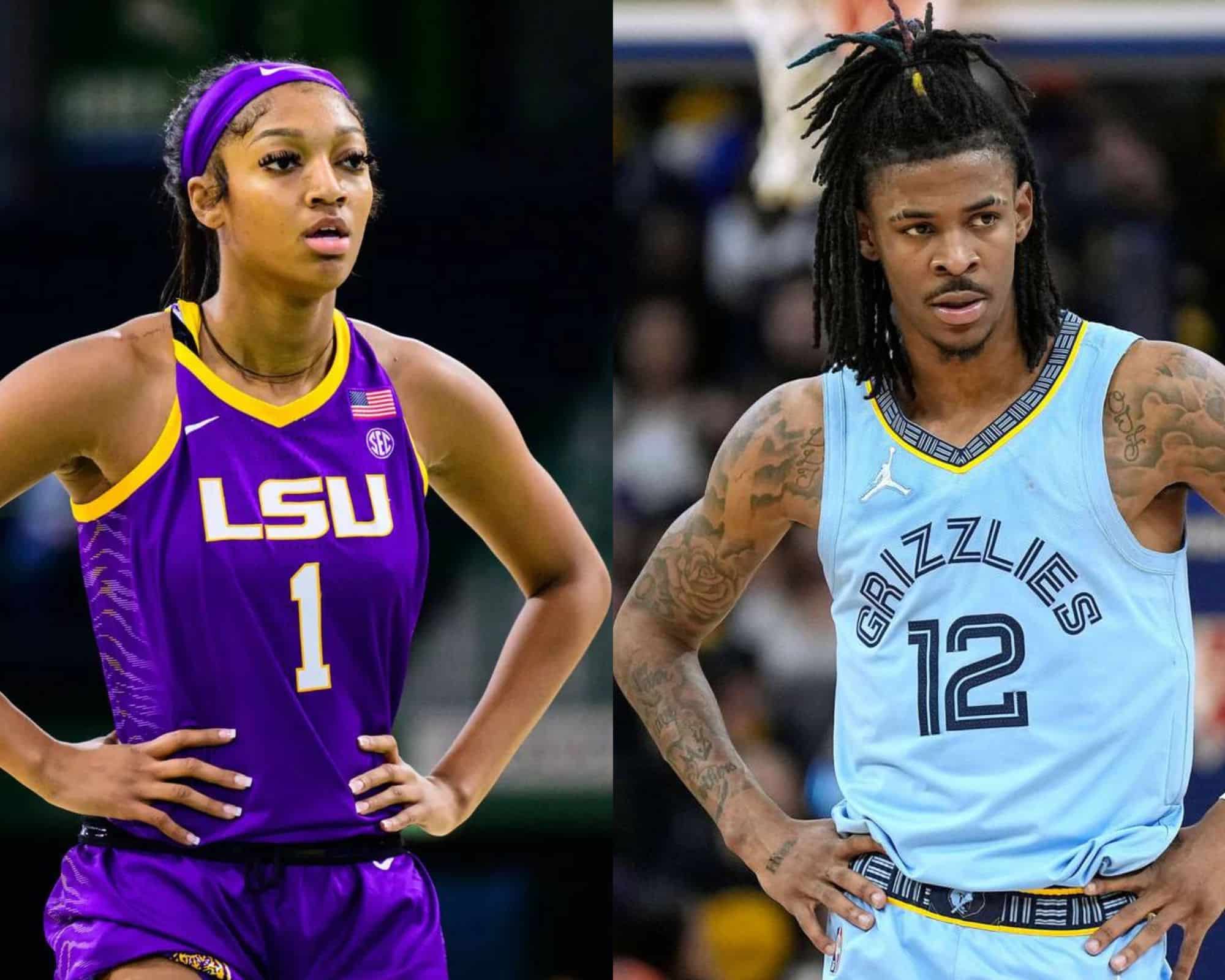 “Both wanna be thugs so bad” – NBA fans ROAST Angel Reese and Ja Morant for new dance clip together