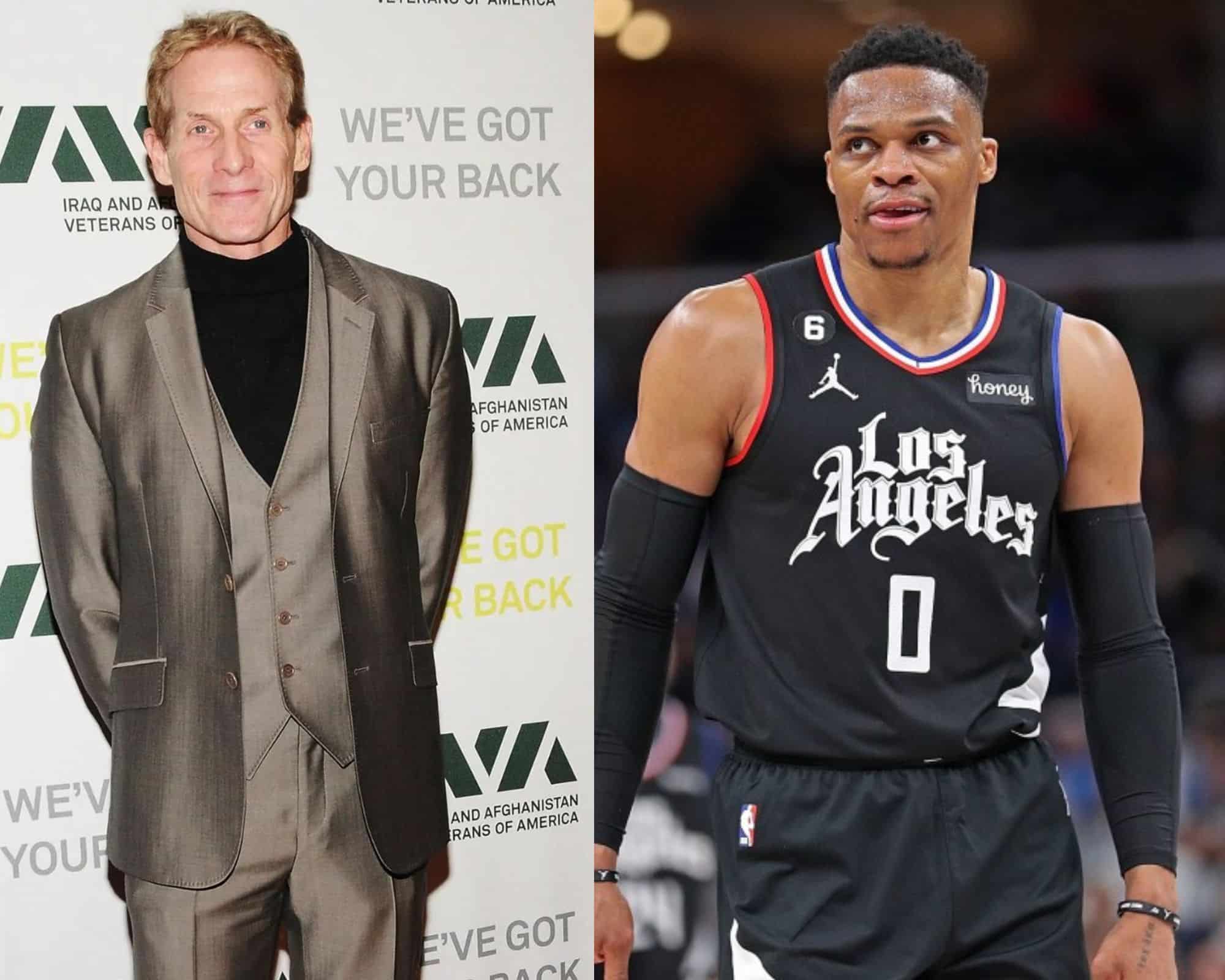 Skip Bayless takes CHEAP SHOT at Russell Westbrook ahead of the Clippers’ playoff battle against Kevin Durant and the Suns