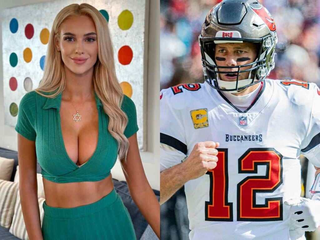 Veronika Rajek and Tom Brady