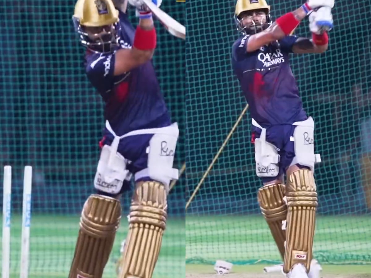 WATCH: Virat Kohli in full flow in nets ahead of important match against Delhi Capitals