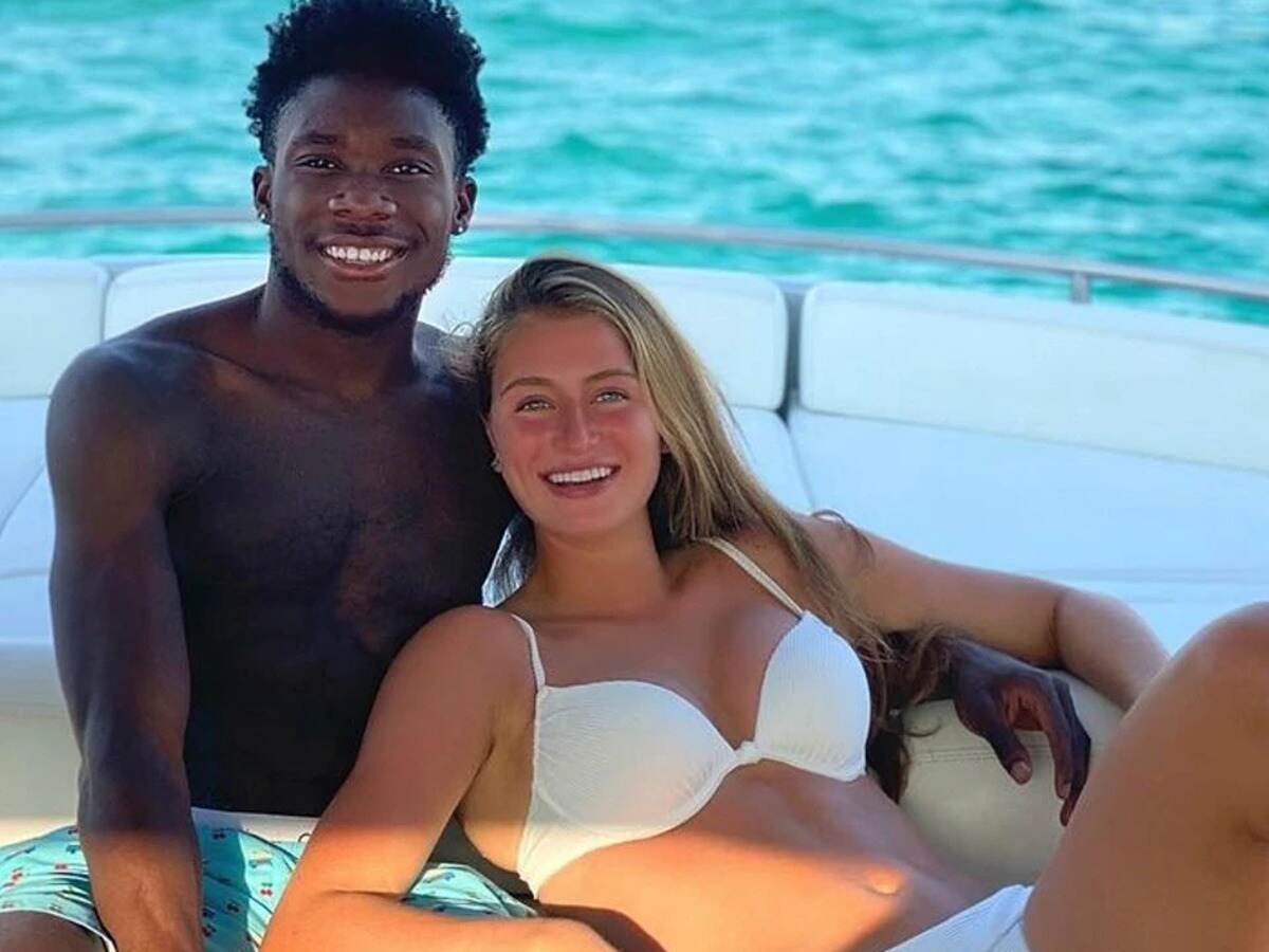 Alphonso Davies and Jordyn Huitema