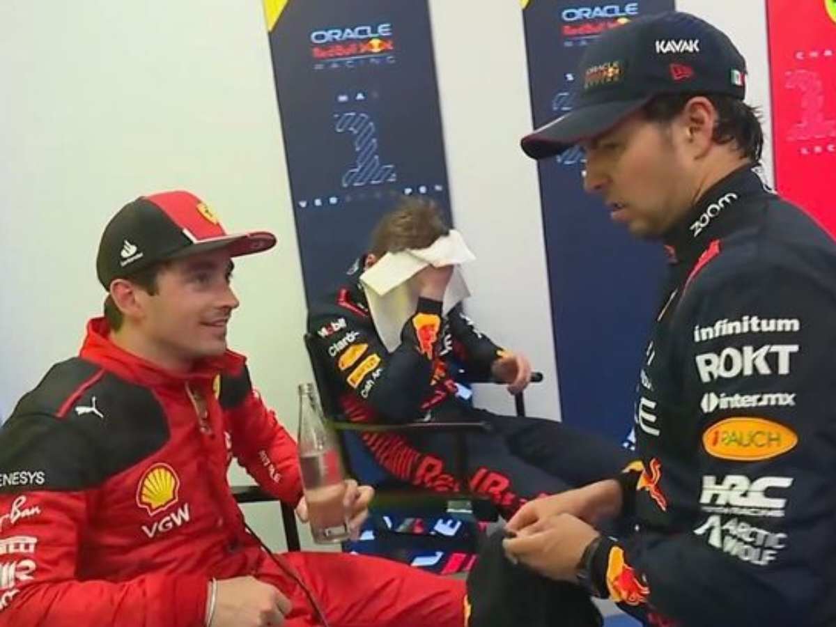 F1 Azerbaijan GP-WATCH: “Bro was so deprived of P1” Fans react as Charles Leclerc occupies the winner’s seat in the cooldown room