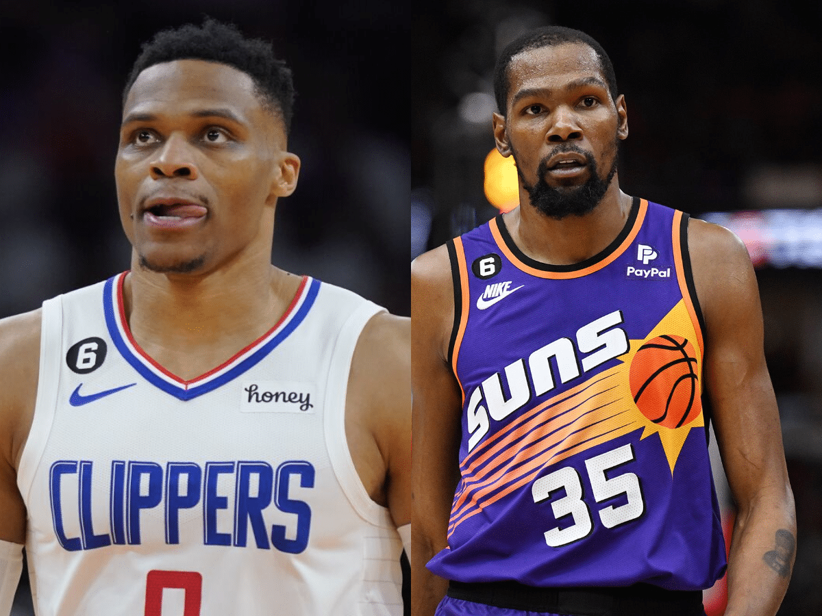 WATCH: Russell Westbrook and Kevin Durant finally REIGNITE BEEF and come to blows during Game 2 between Suns and Clippers