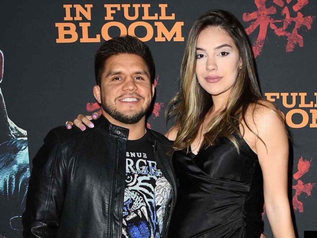 henry Cejudo with wife