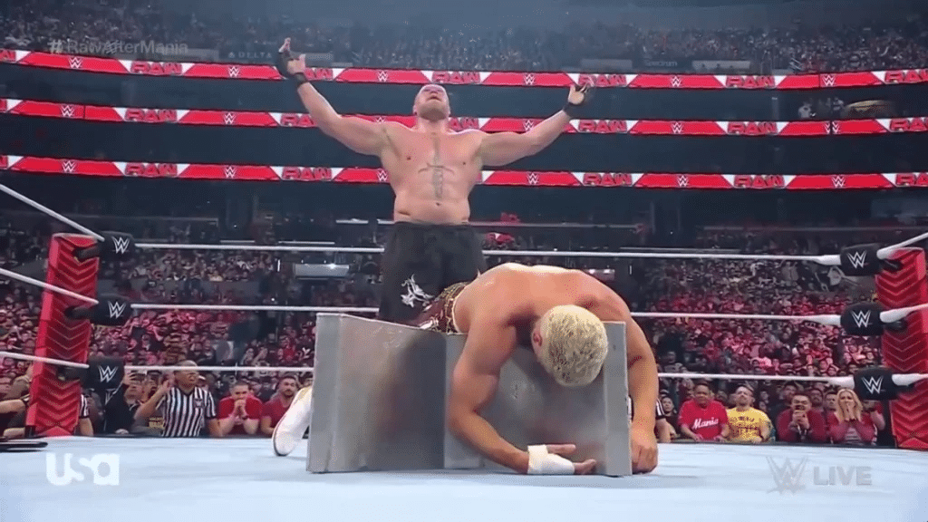 Brock Lesnar Cody Rhodes Raw