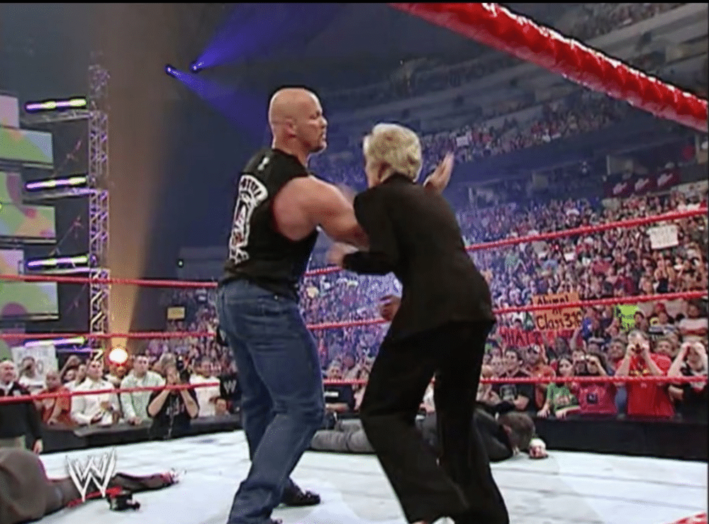 stone cold stunner steve austin vince mcmahon family