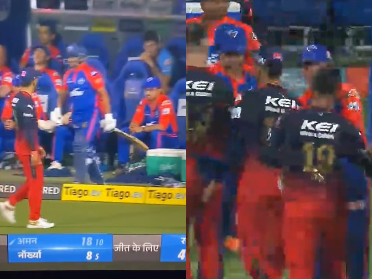 WATCH: Virat Kohli gives Sourav Ganguly a stare, pair refuses to shake hands after RCB beats DC