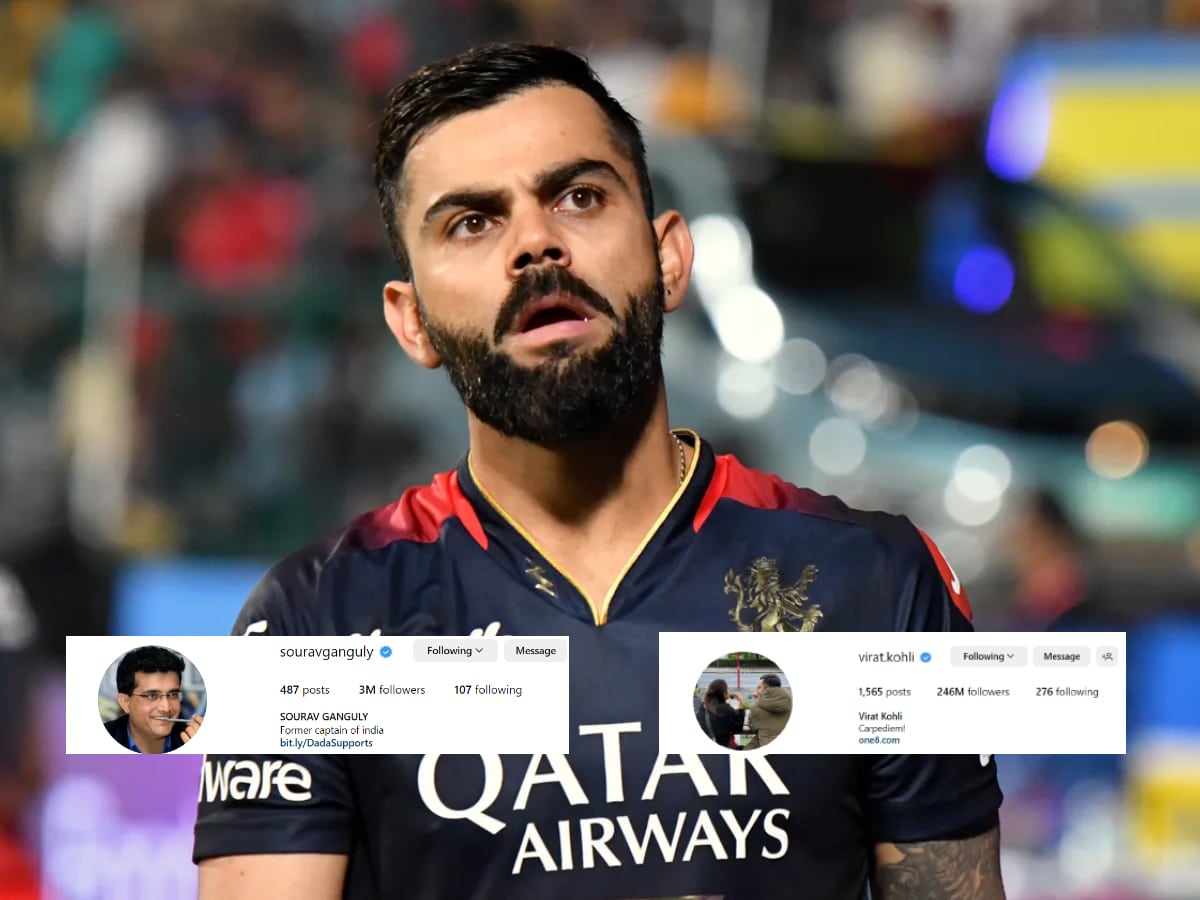 Virat Kohli unfollows Sourav Ganguly on Instagram after awkward handshake moment