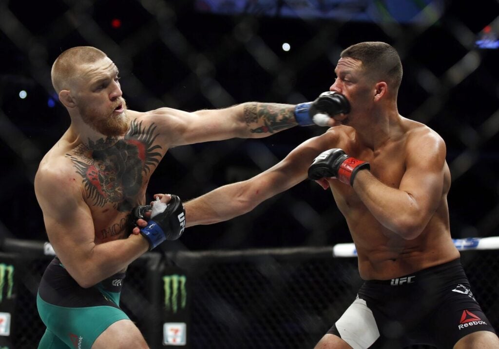 Conor McGregor and Nate Diaz's heated rivalry ahead of their rematch (Image Source - Los Angeles Times)