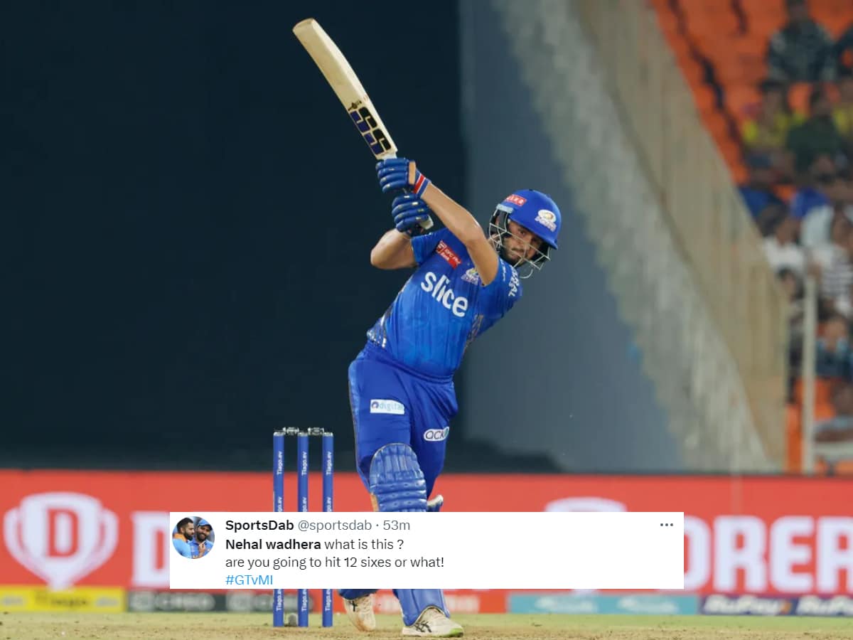 “Teach him the basics,” MI fans left unimpressed with Nehal Wadhera as batter runs out two of his teammates