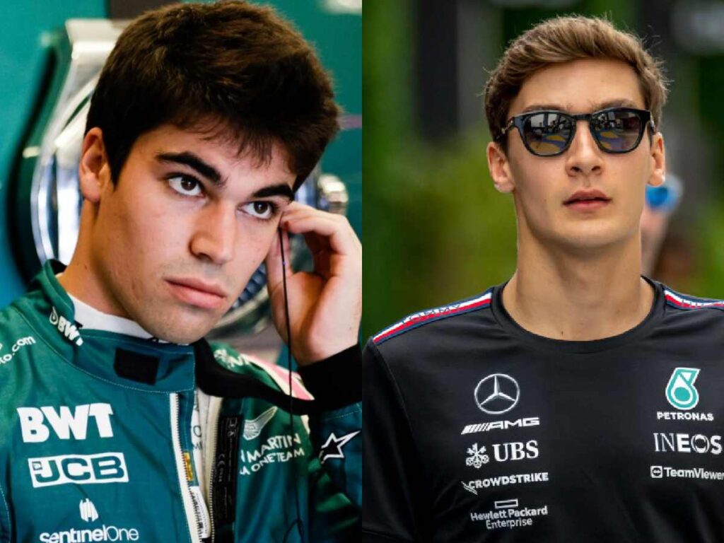 Lance Stroll and George Russell