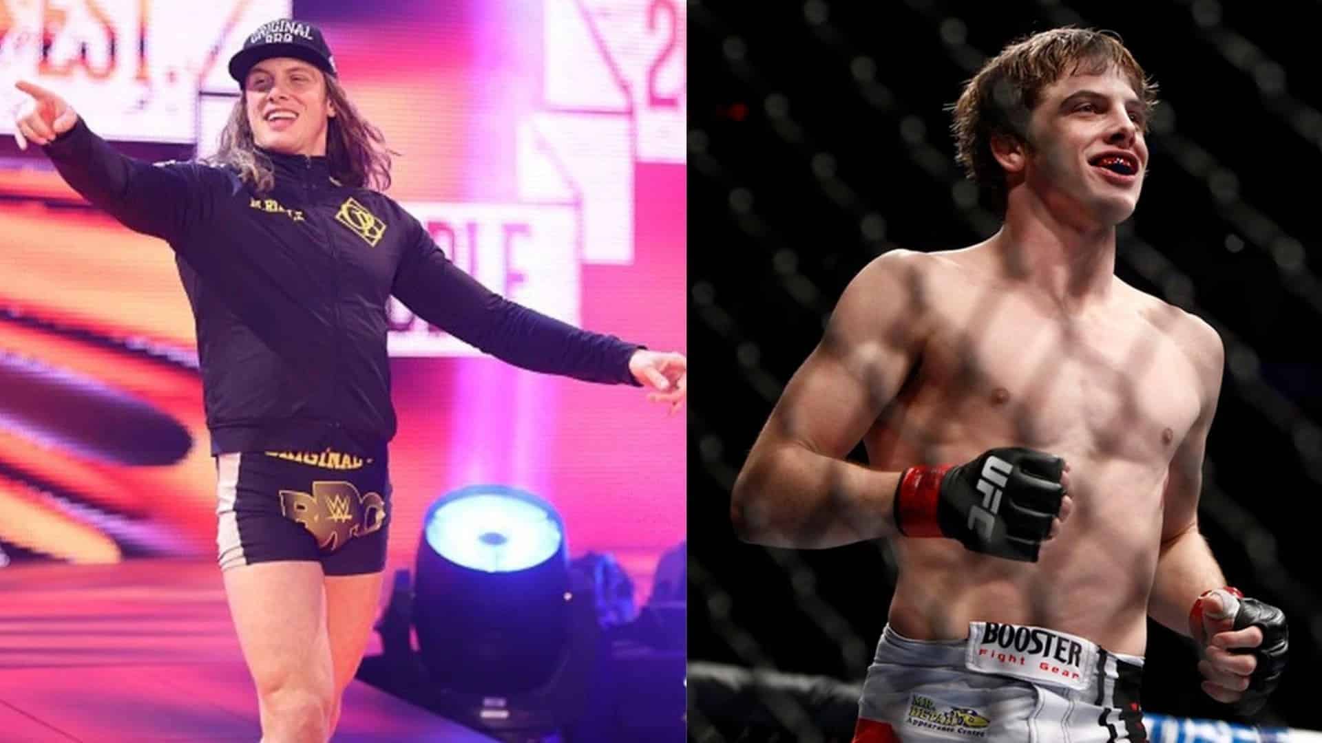 Why was WWE star Matt Riddle banned from fighting in the UFC?