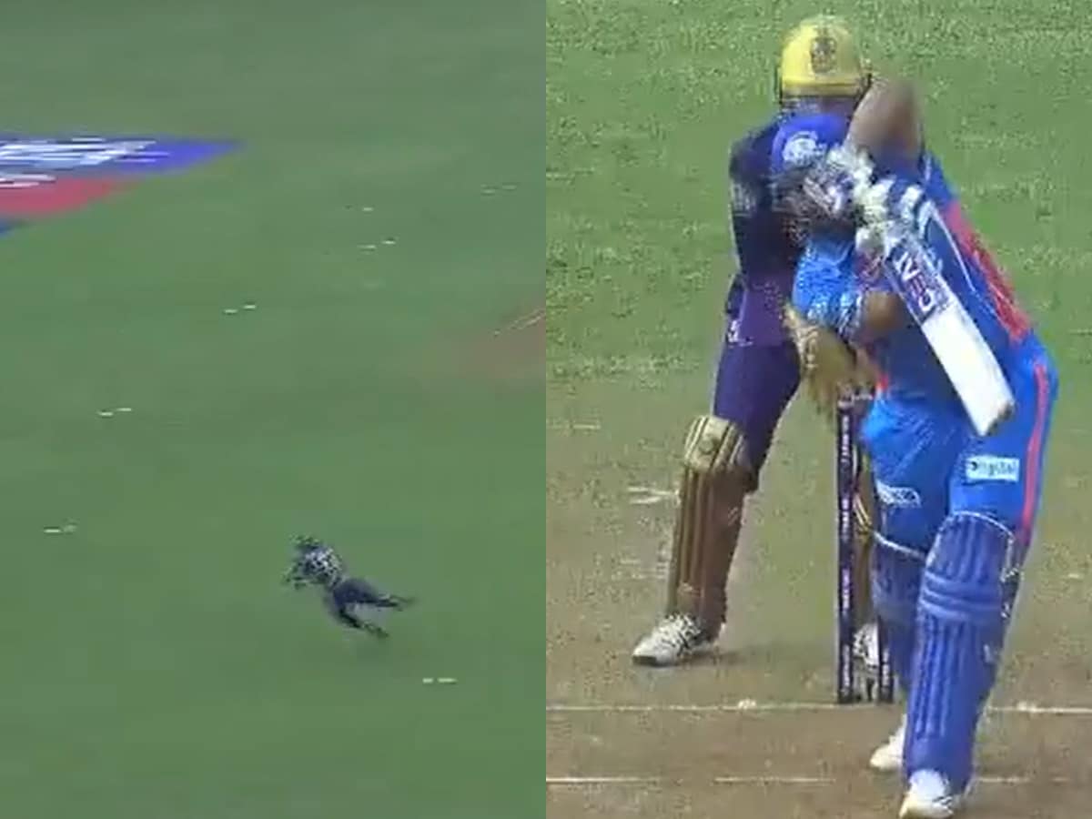 WATCH: Umesh Yadav takes stunning catch at mid-off to send back Rohit Sharma in MI vs KKR