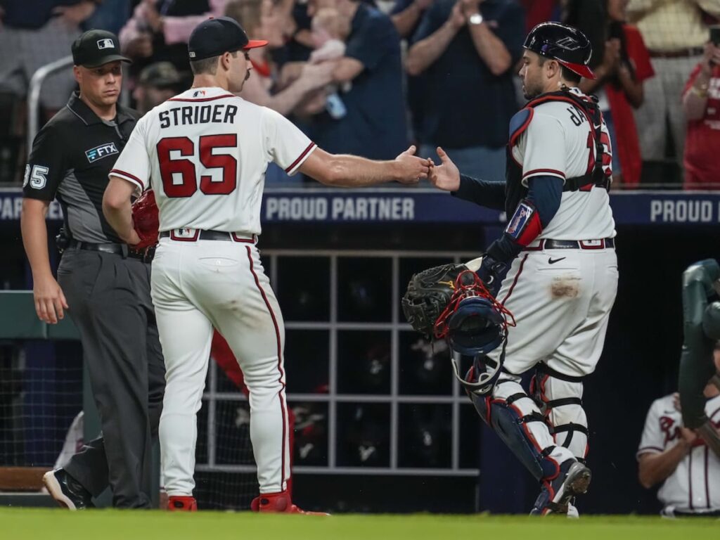 Spencer Strider after his outing against Rockies]