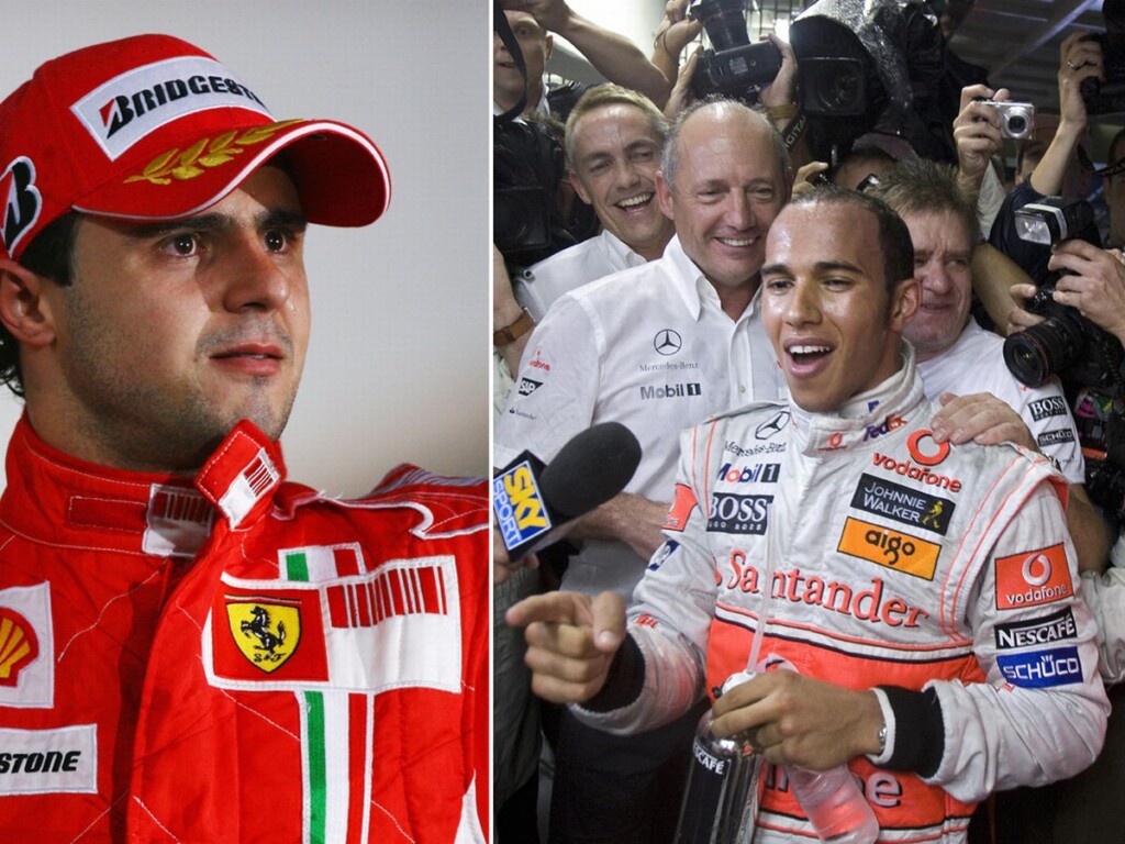 "A gamble," Felipe Massa warns Lewis Hamilton against ditching Mercedes for Ferrari amidst 2008 championship legal drama 1 Felipe Massa and Lewis Hamilton