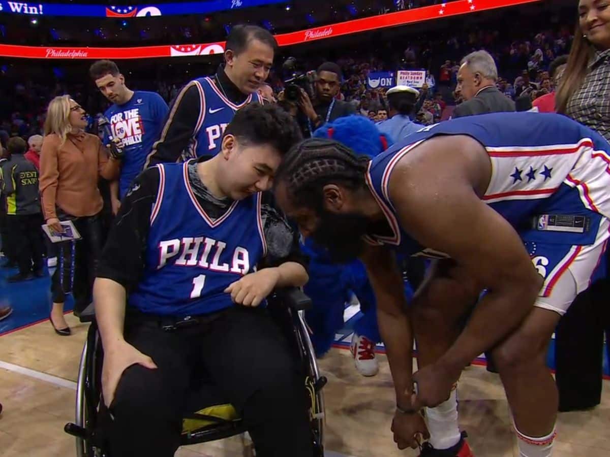 WATCH: James Harden’s HEARTFELT GESTURE for school shooting victim after career-defining performance