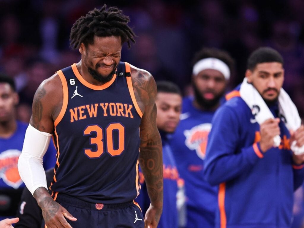 Julius Randle for the New York Knicks (Image via Getty)