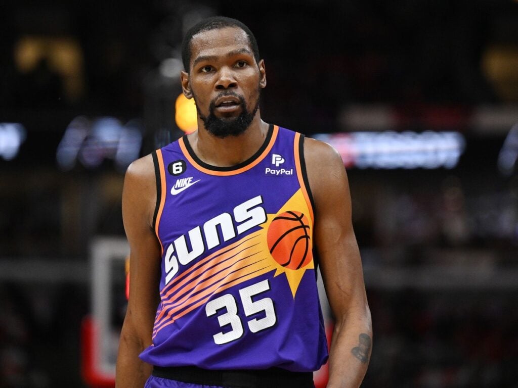 Kevin Durant of the Phoenix Suns (Via Getty Images)