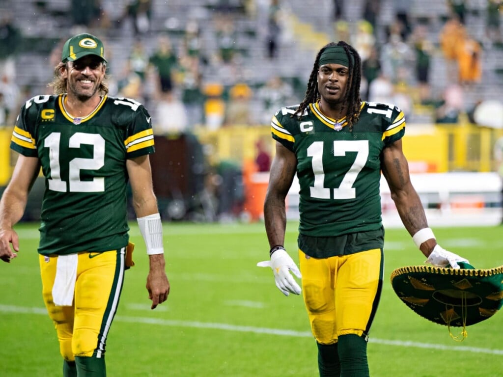 Aaron Rodgers Davante Adams Packers Raiders Jets