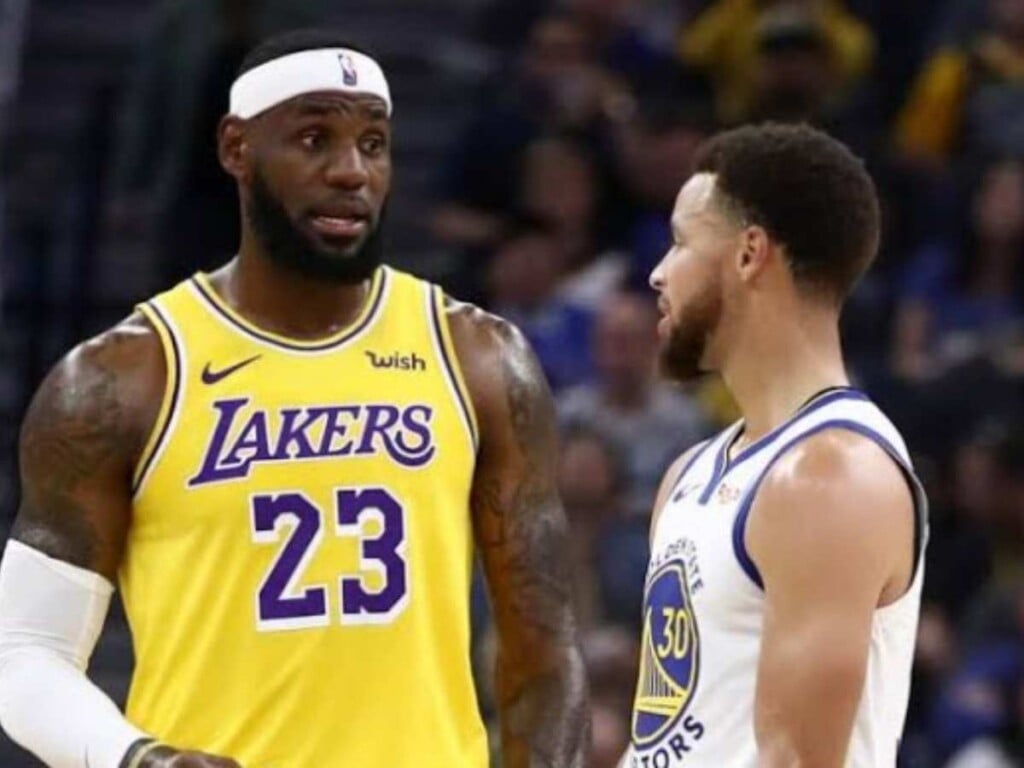 LeBron James and Stephen Curry (Credits: NBC Sports)