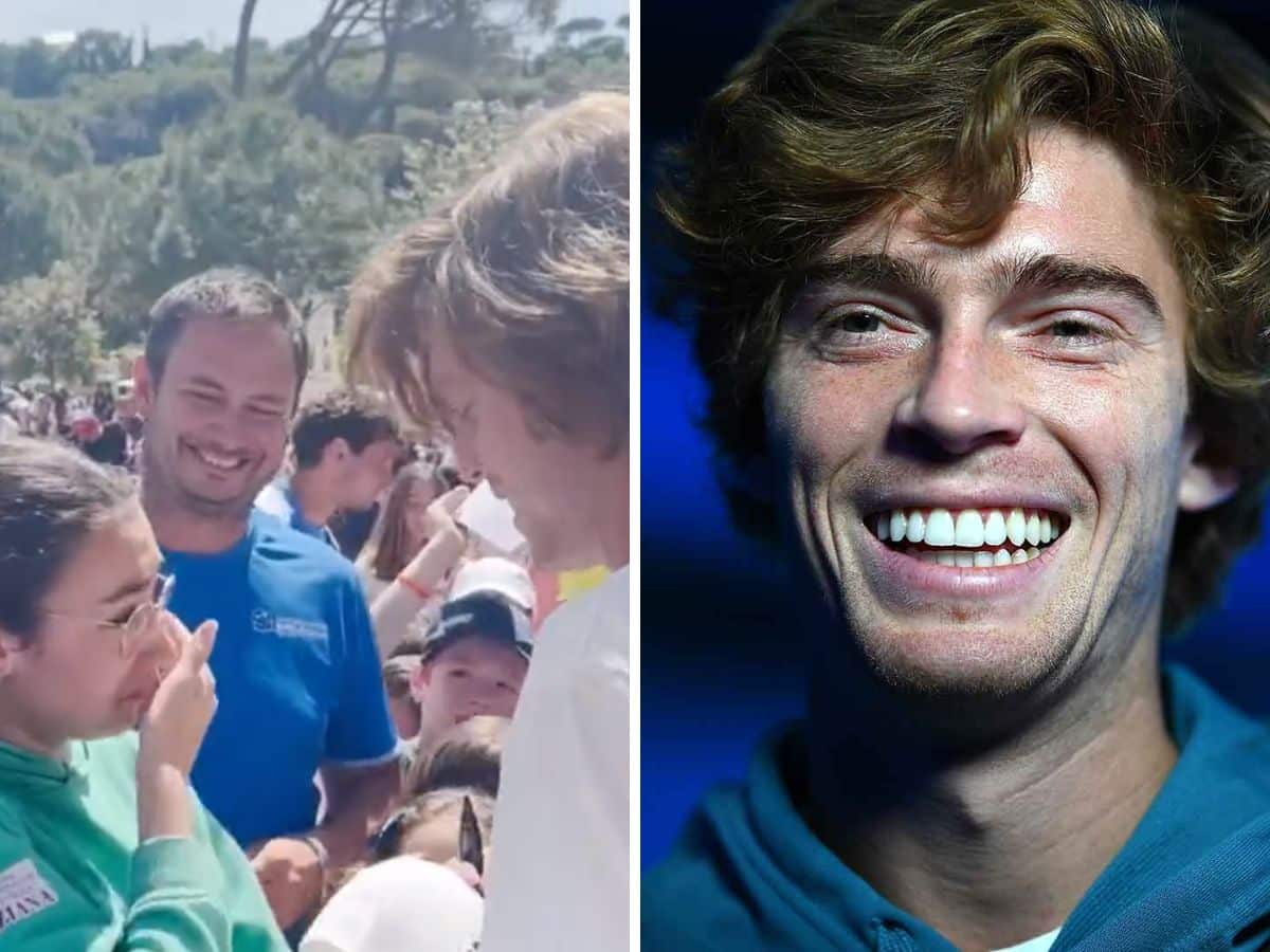 “Most generous player on tour” – Andrey Rublev’s heartwarming gesture towards a crying young fan has left social media choking