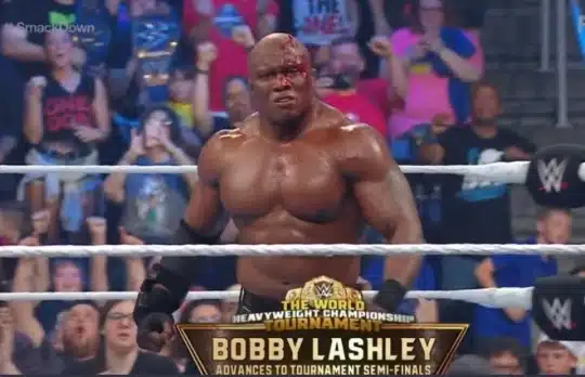 Bobby Lashley bleeding