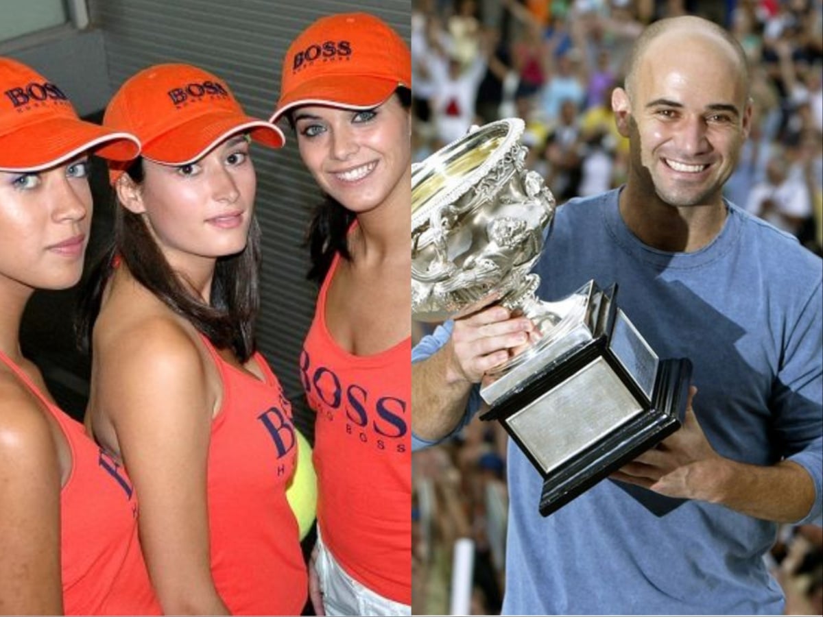 Andre Agassi once SPARKED controversy by claiming it was difficult to concentrate with ‘hot’ models as ball girls