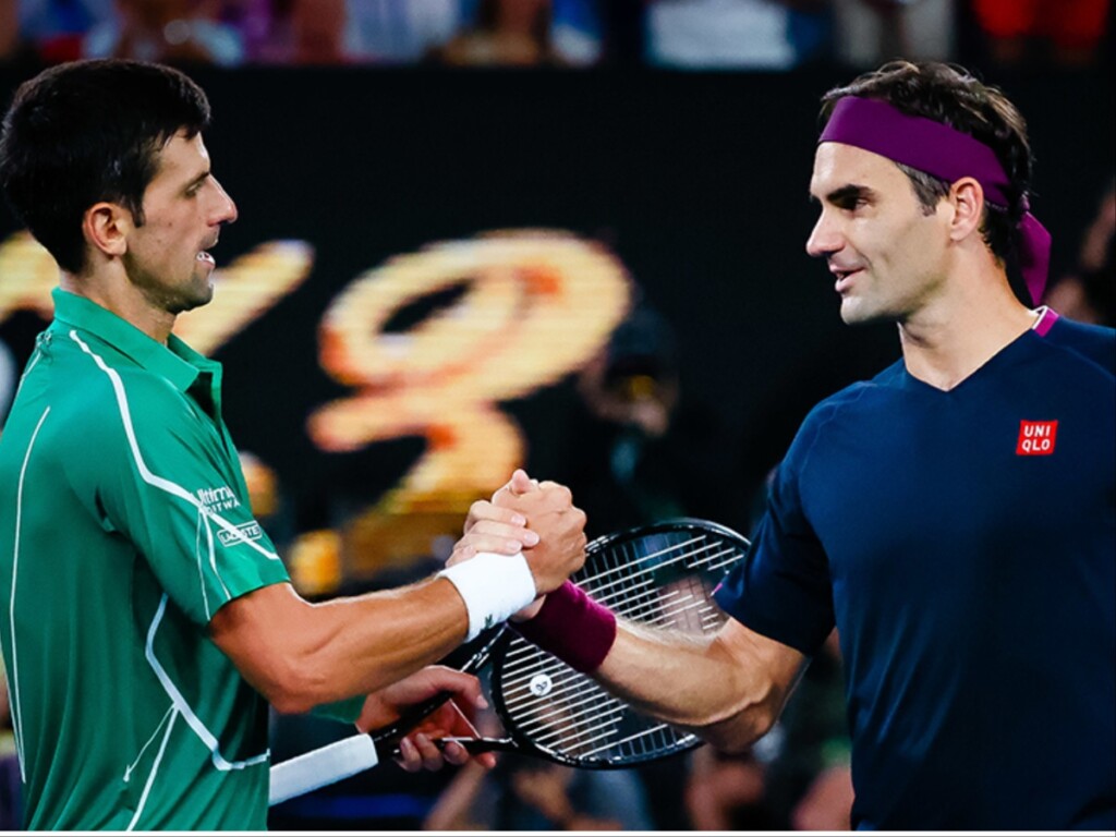 Roger Federer and Novak Djokovics