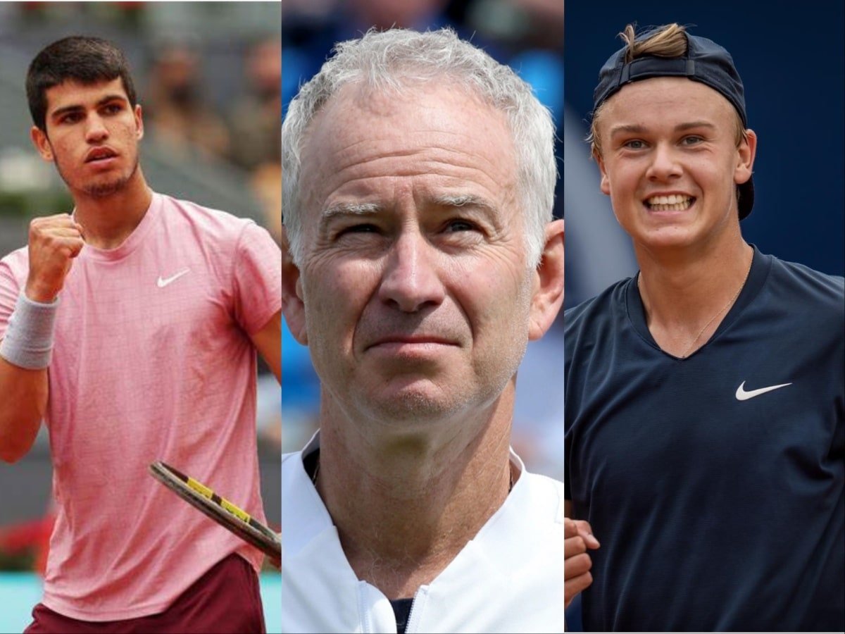 John McEnroe backs Holger Rune to beat Carlos Alcaraz to the French Open final predicting a host of Majors for the young Dane