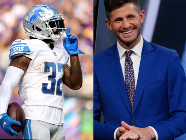 DAndre Swift and Dan Orlovsky Lions