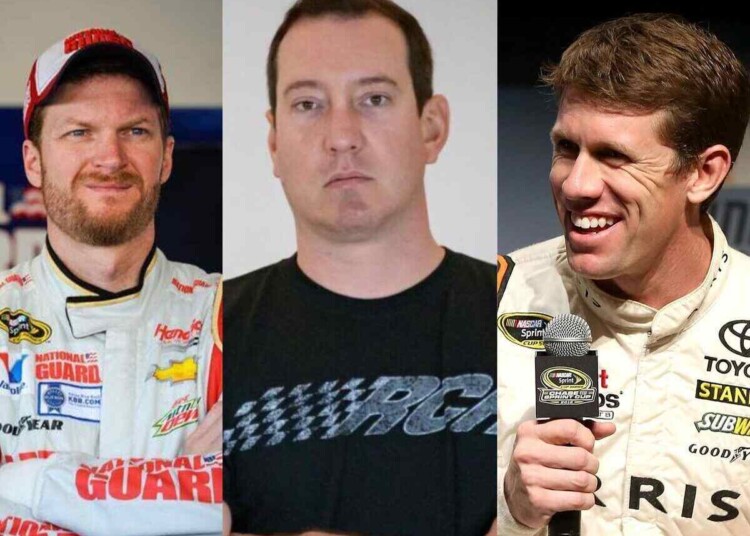 Dale Earnhardt Jr., Kyle Busch và Carl Edwards