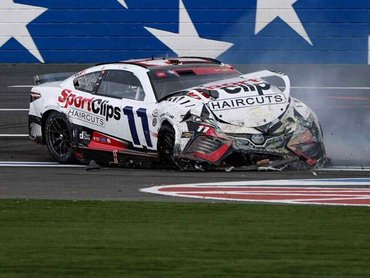 WATCH: “Needs to be thrown in jail for attempted murder”- Chase Elliott deliberately wrecks Denny Hamlin in Coco-Cola 600, fans react