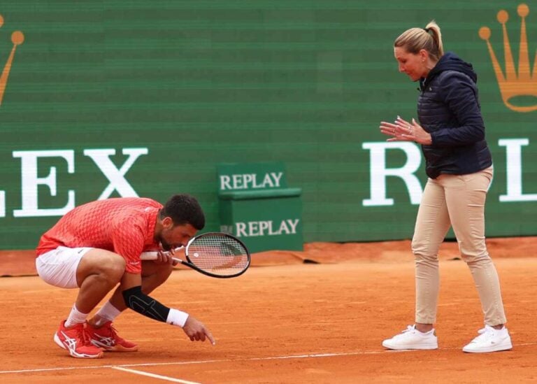 WATCH Novak Djokovic furious with umpire Mohamed Lahyani for taking