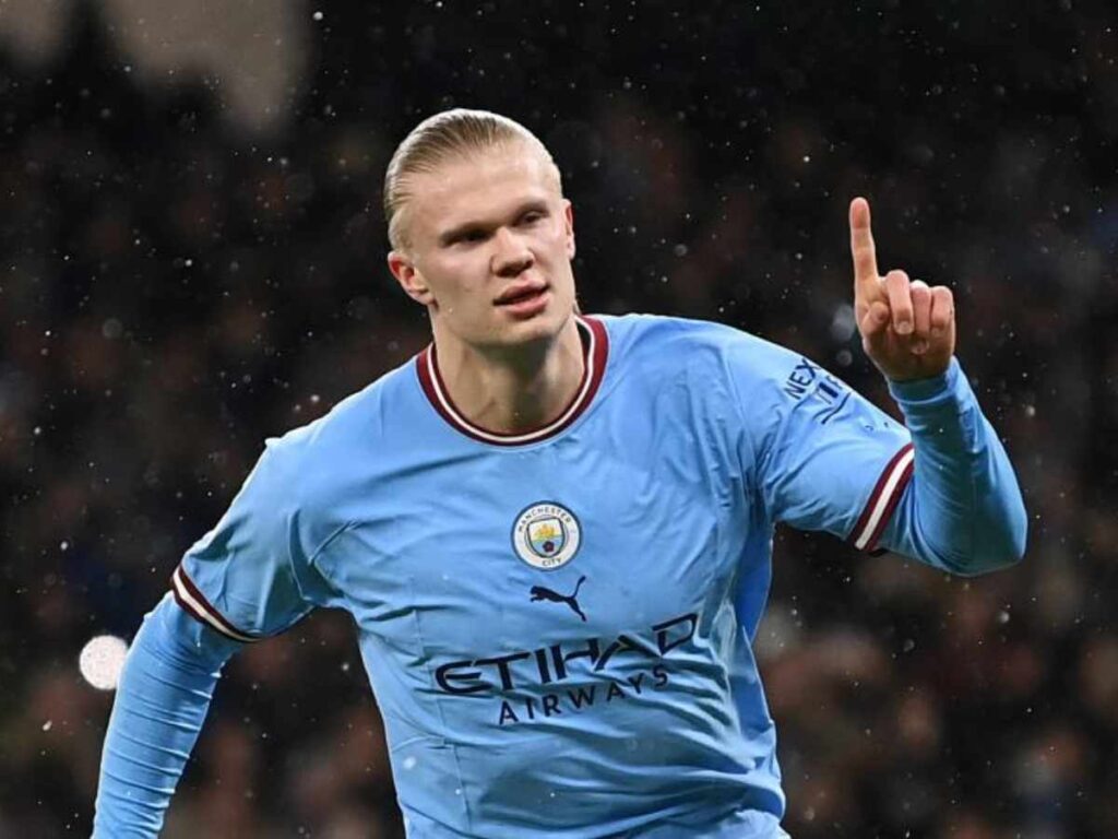 Erling Haaland Manchester City celebration 1